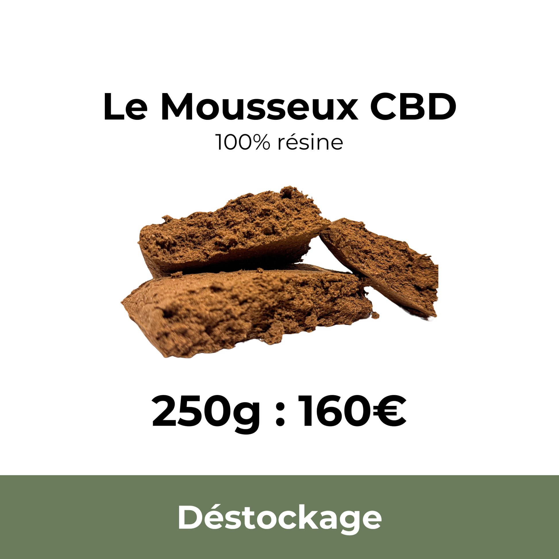 Résine Mousseux CBD - 250gr