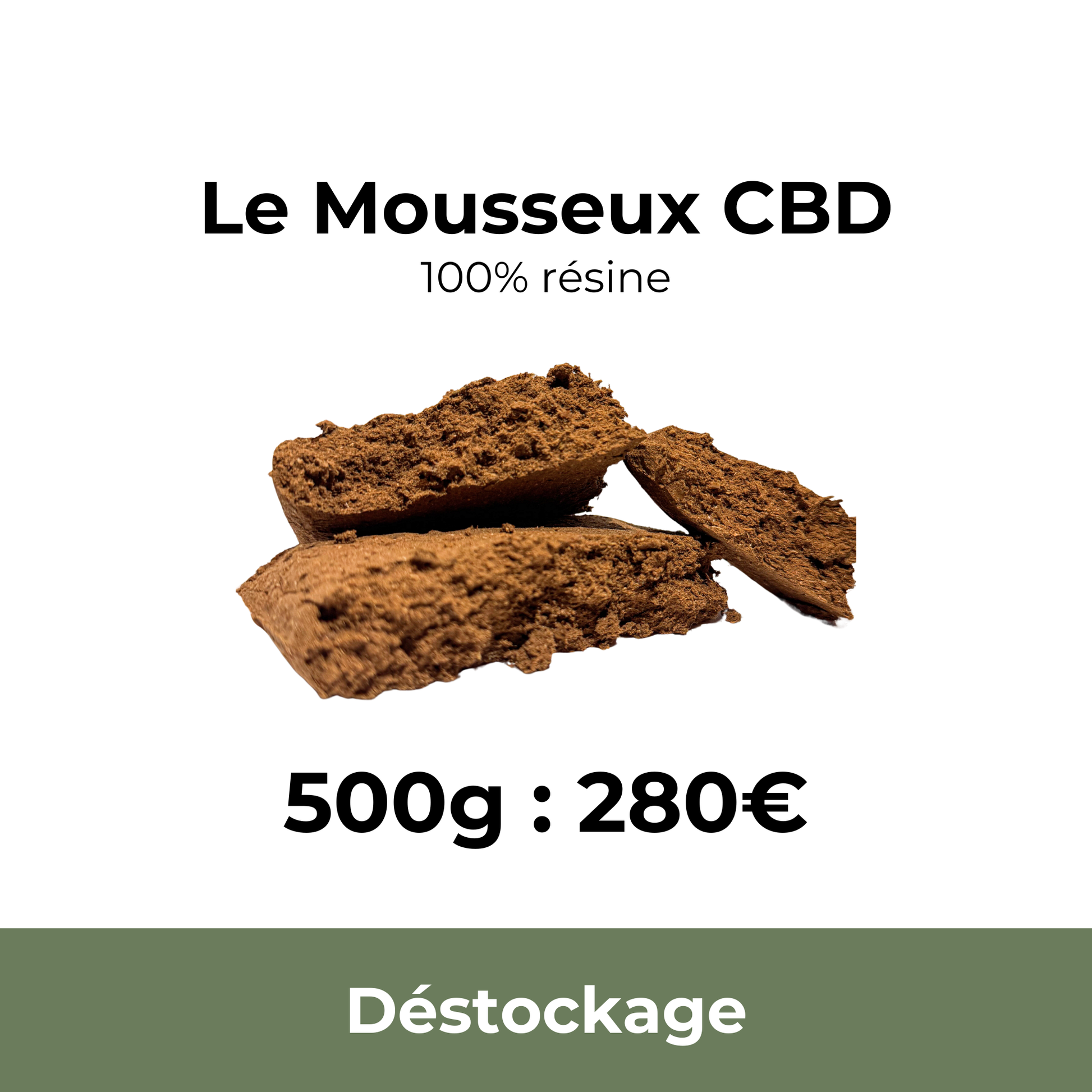 Résine Mousseux CBD - 500gr