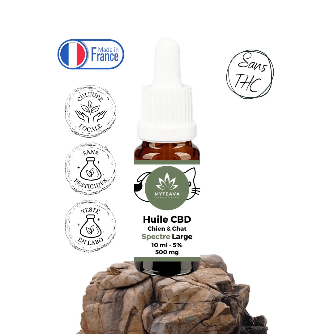 Huile CBD animaux 5% 10ml