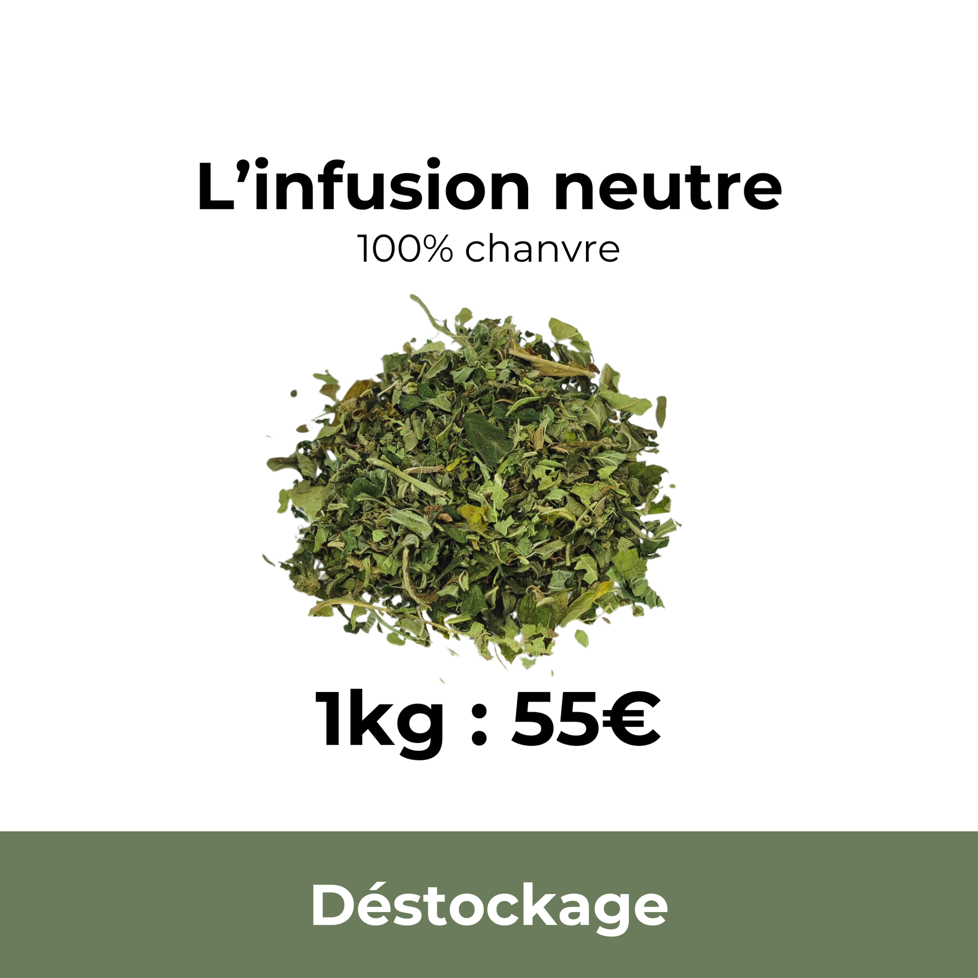Infusion nature 100% chanvre - 1kg