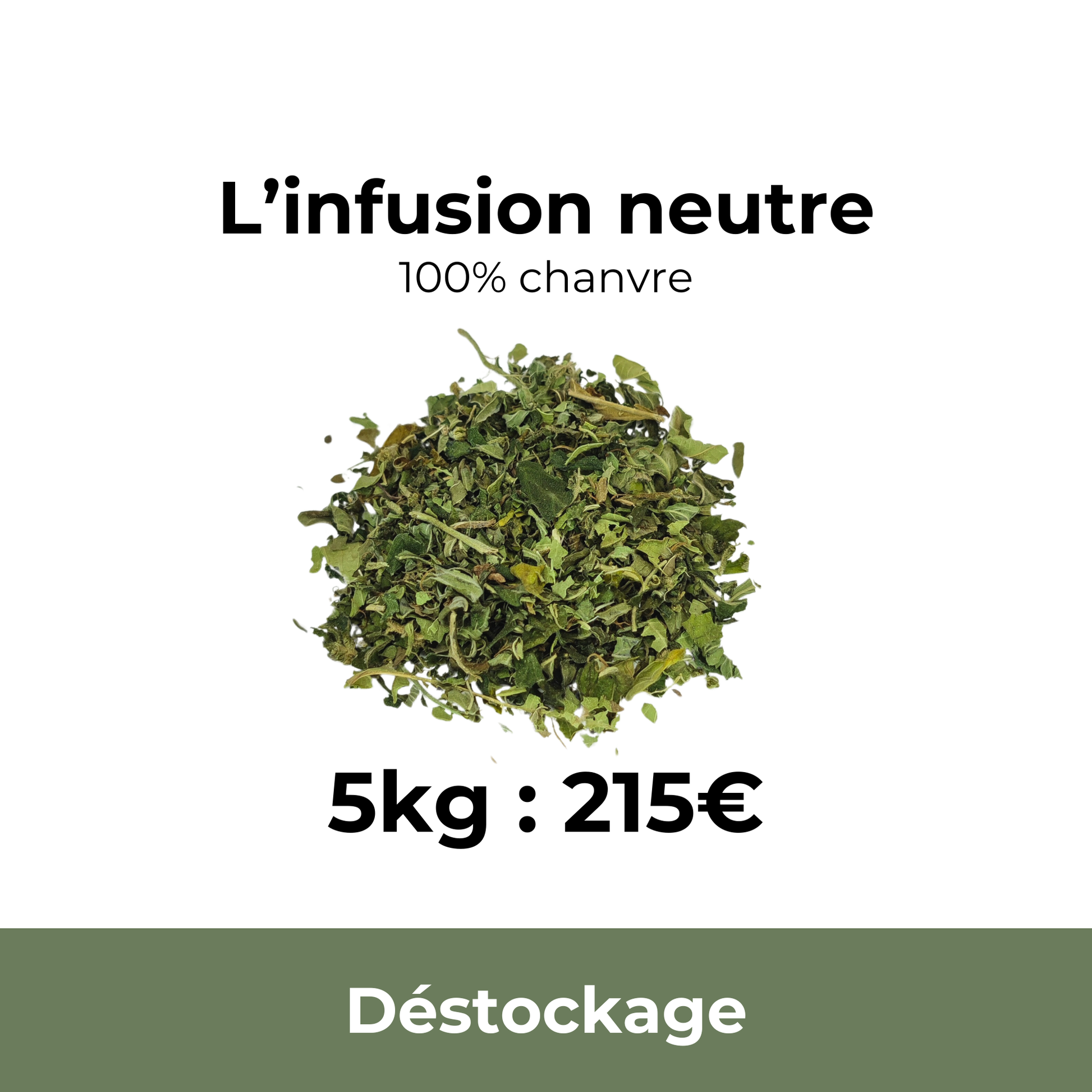 Infusion nature 100% chanvre - 5kg