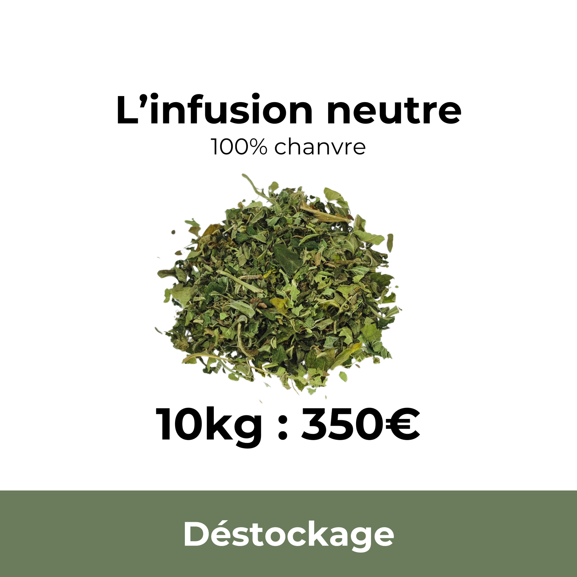 Infusion nature 100% chanvre - 10kg